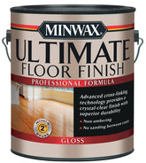 Minwax 131010000 Ultimate Floor Finish Paint, Gloss, Liquid, Crystal Clear, 1 gal, Can